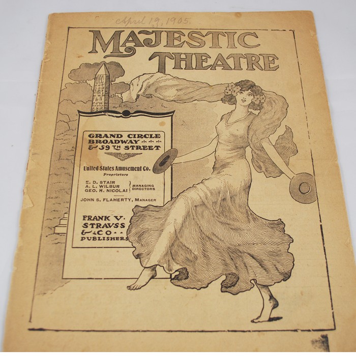 Harry Kellar and Paul Valadon program: Majestic Theater 1905 rare
