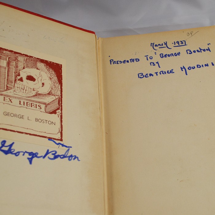 Miracle Mongers and their methods: George Boston copy given to Him by Bess Houdini 1937