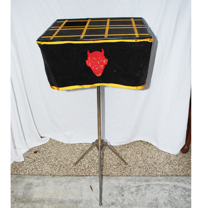 Stunning circa 1910 side table. Designed to operate a thread gimmick prop! - Image 2