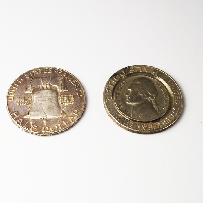 Folding Franklin half and nickel to Franklin half - Image 2