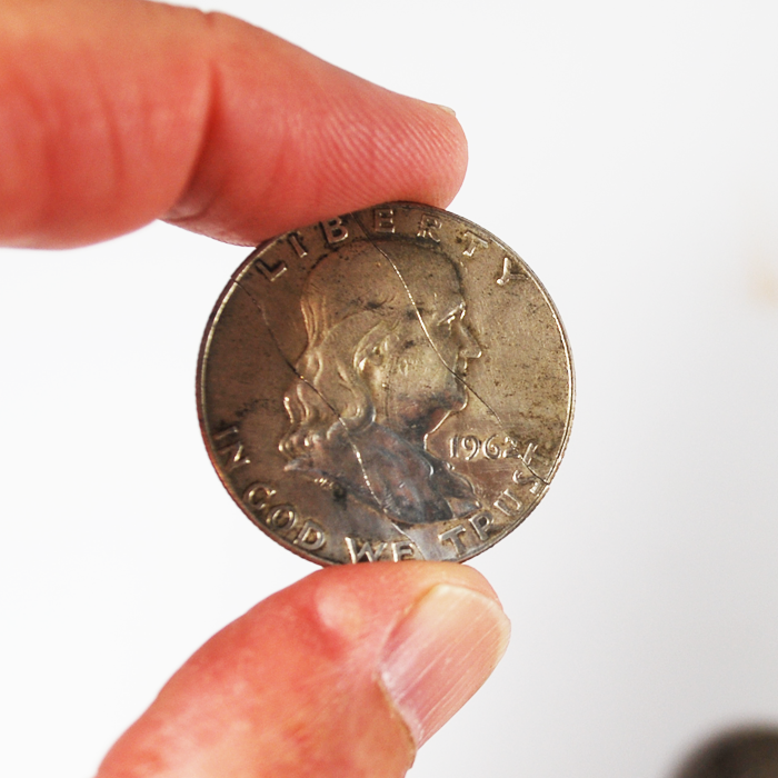 Folding Franklin half and nickel to Franklin half - Image 4