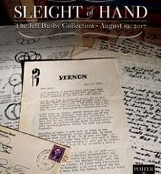 Sleight of Hand: The Jeff Busby Collection At Auction: August 19, 2017