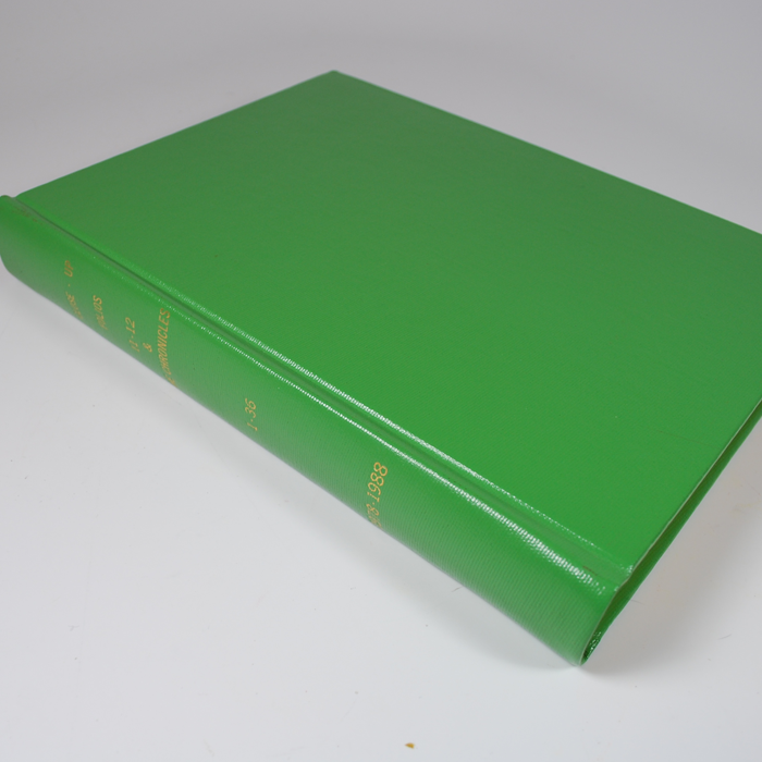 Karl Fulves Complete file of the Chronicles nicely bound and gold embossed: With C Lose up folios 11 and 12 - Image 2