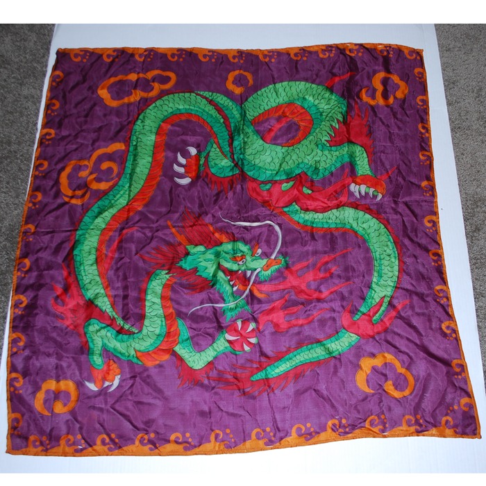 3 Silk King Studios 36 inch design silks: 2 dragons and one butterfly: one dragon particularly rare - Image 2