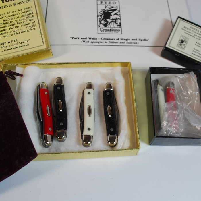 Scotty York Color Changing Knife Package! extra set and manuscript! - Image 3