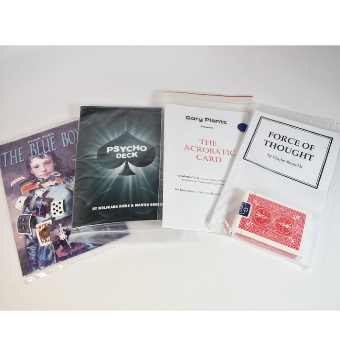 Force of Thought by Charles Reynolds, The Acrobatic Card: Gary Plants, Psycho Deck: Martin Breeze, The Blue Boy: Frank Zak