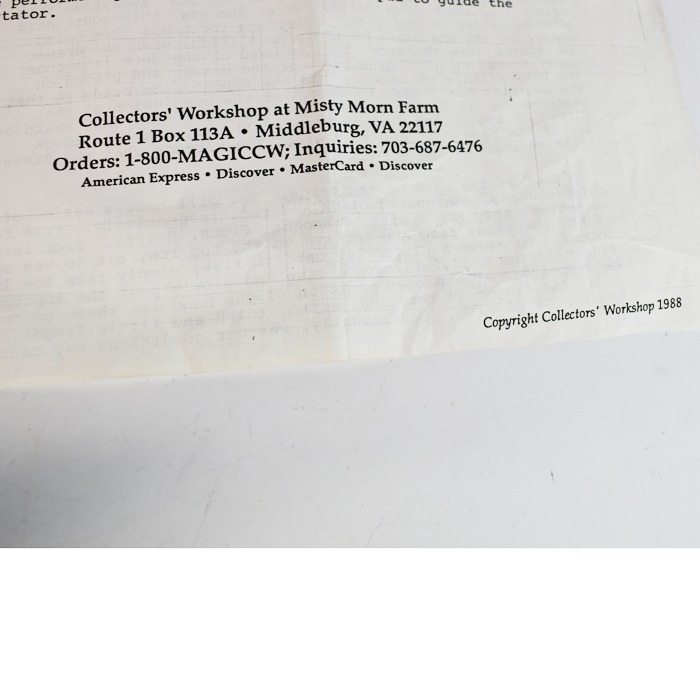 Collector's Workshop Marakesh Mystery: scarce - Image 2
