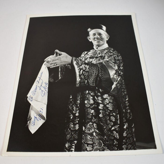 Okito Signed 8x10 photo and Lecture Tour Card: 1951