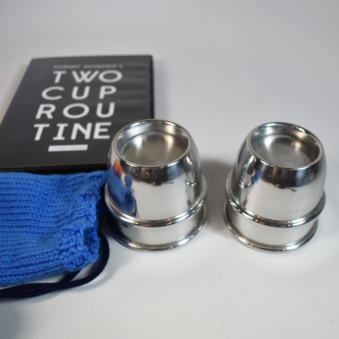 Johnny Thompson’s Personally owned Ramsay Cups from his estate with Auke van Dokkum accessories for Tommy Wonders two cup routine - Image 2
