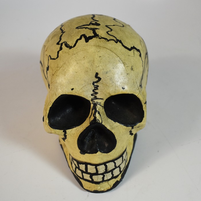 Paper Mache Skull circa 1920 - Image 2