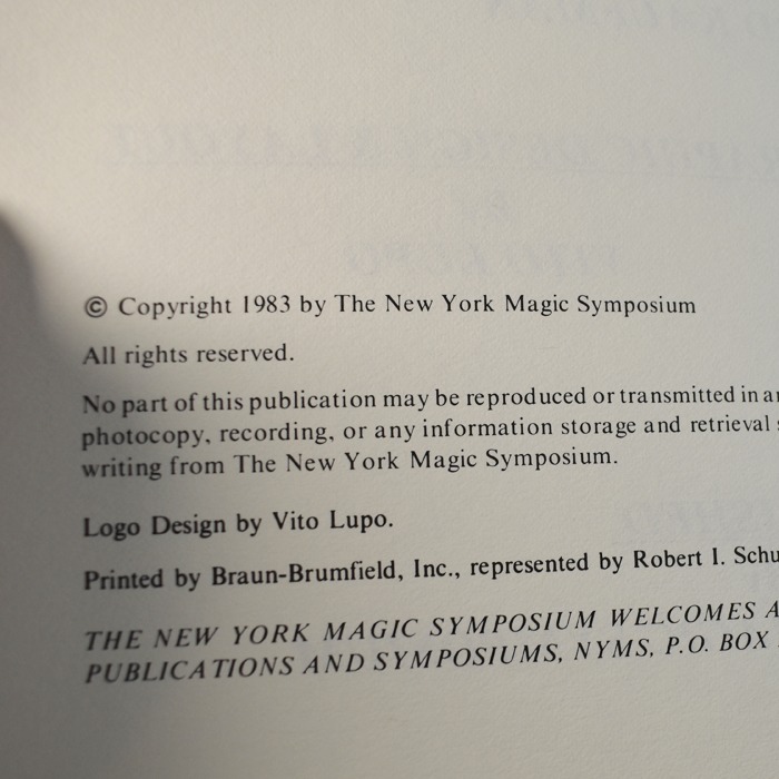 New York Magic Symposium volumes 1,2 and 5 | Magic Collectibles