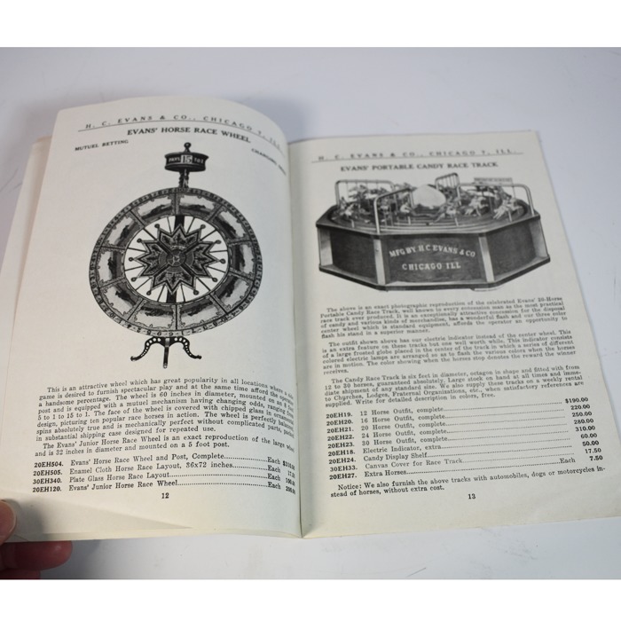 H. C. Evans circa 1945 Gambling Catalog of Straight and Crooked Gambling Devices - Image 5