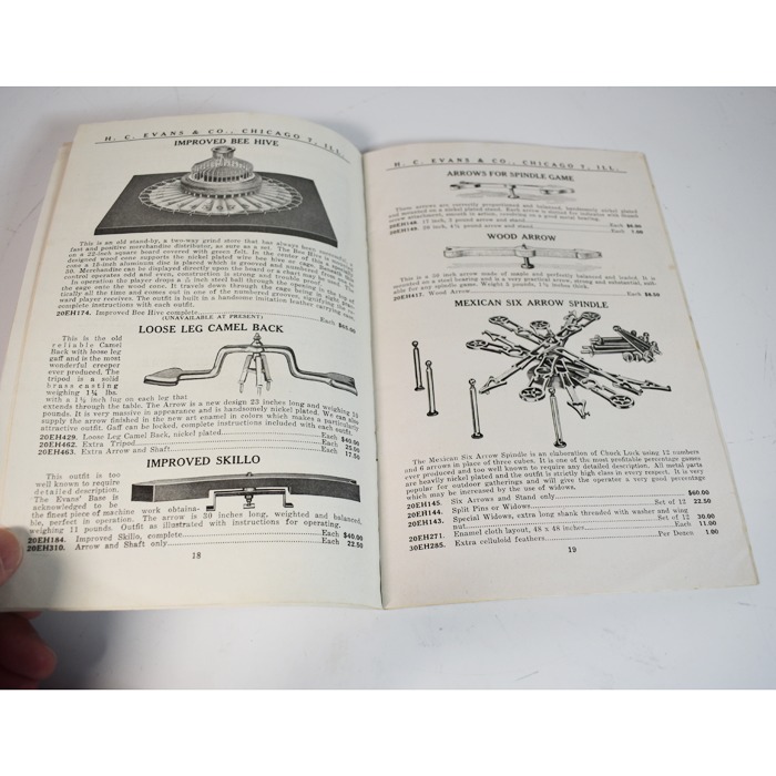 H. C. Evans circa 1945 Gambling Catalog of Straight and Crooked Gambling Devices - Image 6