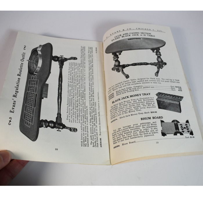 H. C. Evans circa 1945 Gambling Catalog of Straight and Crooked Gambling Devices - Image 7