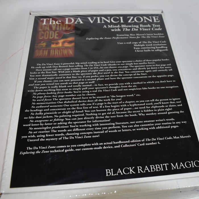 The Di Vinci Zone: Todd Karr's Black Rabbit Magic: long unavailable and this one in the Mfg. Wrap