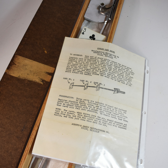Conley Card Sword: circa 1950 with case - Image 4