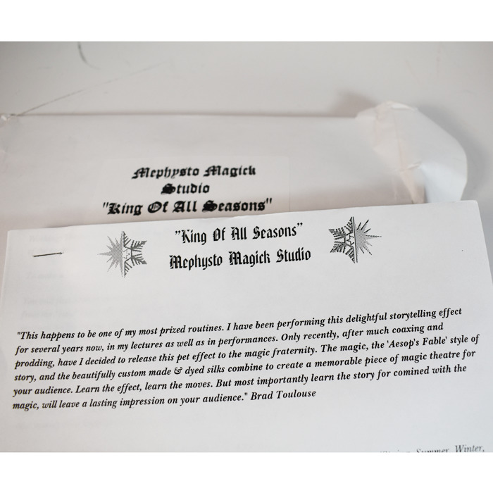 King of All Seasons: Mephysto Magick Studios: Brad Toulouse's wonderful routine: the original. New! - Image 2