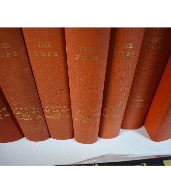 Tops And New Tops Bound Magazines: Tops Vol. 1 #1 Jan. 1936 through Volume 22 #3 March of 1957 and New Tops Volume 1#1 1961 through #6 1966 with several loose issues - Image 3