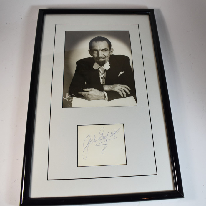 Jack Gwynne Original publicity photo and signature