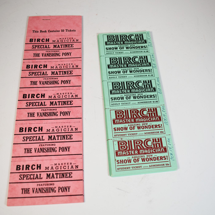 2 packets (90) McDonald Birch unused tickets