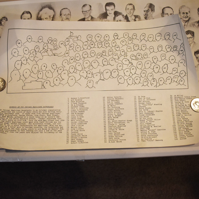 Chicago Magicians Roundtable Print by Salvatore Salla with original mailing tube - Image 9