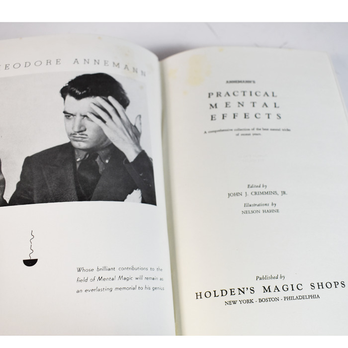 Annemann’s Practical Mental Effects 1944 Holden’s Magic first printing - Image 3