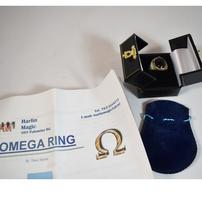 Omega Ring Dave Harlin Magic: Sterling Silver and Black Onyx