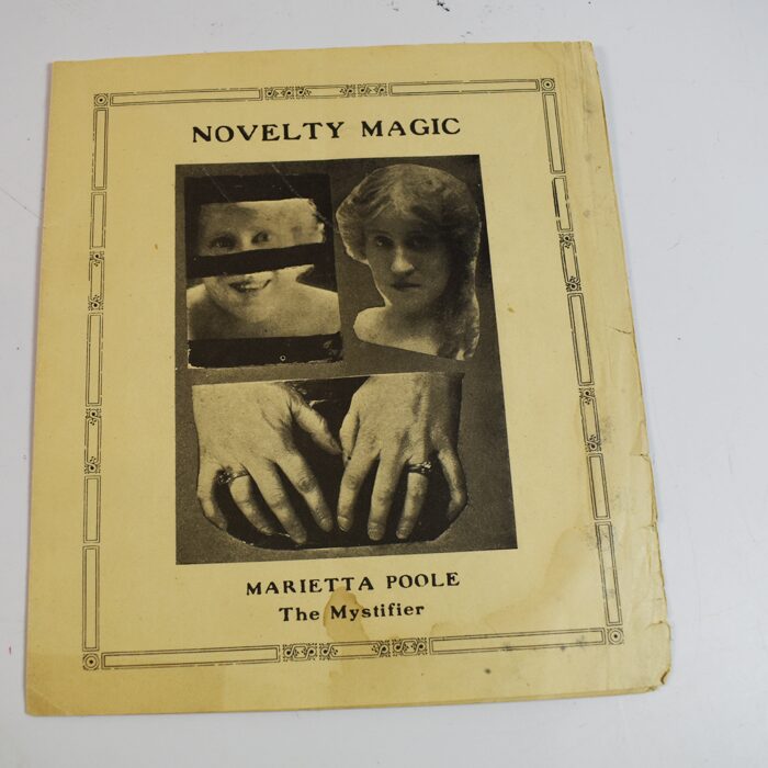 Group of Original Vintage Ephemera including a rare Marietta Poole the Mystifier (female magician 1925) advertisement book - Image 3