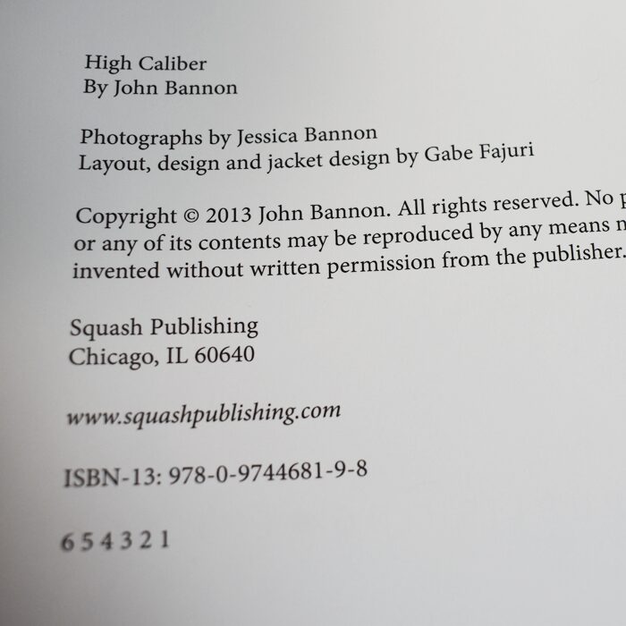 John Bannon High Caliber 2013 first edition: new just unwrapped: scarce - Image 3