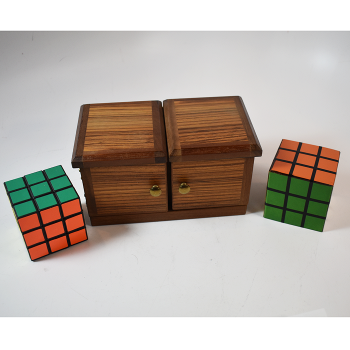 Babcock Rubik's Cube Sucker Die Box: Exotic wood