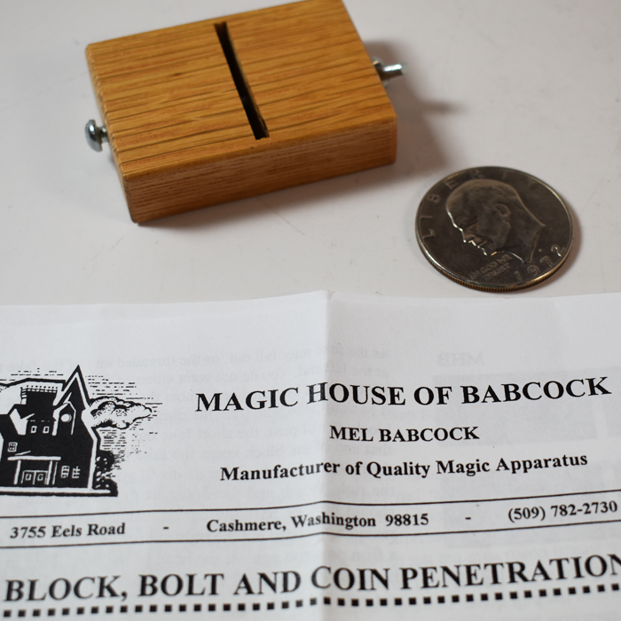Babcock Block Bolt and Coin Penetration: silver dollar size! - Image 3