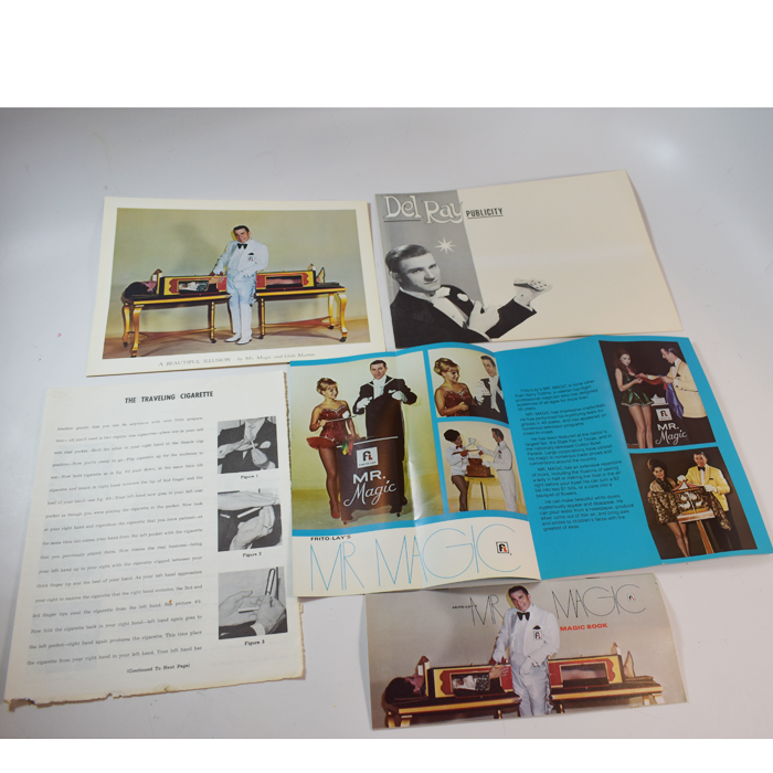 Harry Collins (Mr. Magician: the Frito Lay Magician) Vintage Ephemera with Del Ray Publicity Envelope