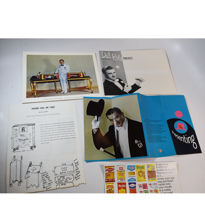 Harry Collins (Mr. Magician: the Frito Lay Magician) Vintage Ephemera with Del Ray Publicity Envelope - Image 2