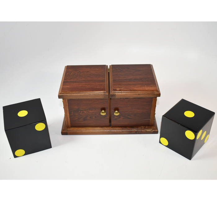Large Babcock Die Box: mixed exotic woods: beautiful patina - Image 2