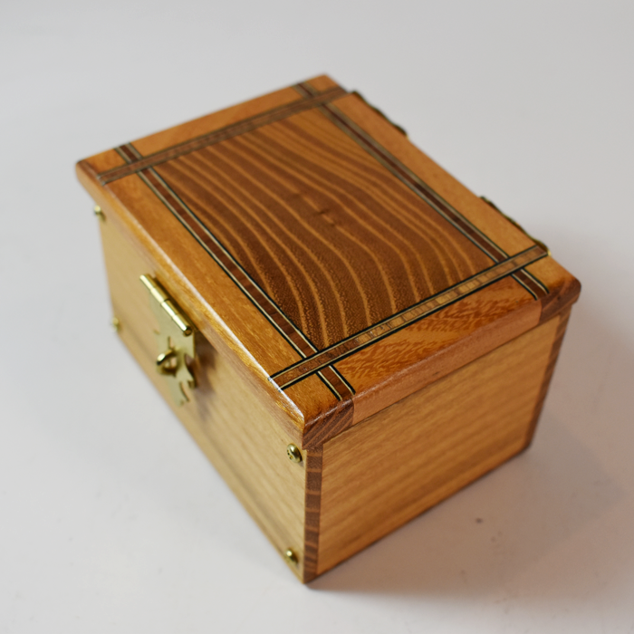 Babcock Watch Box: exotic woods and fancy wood inlay - Image 5