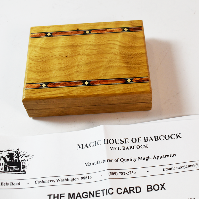 Mel Babcock Magnetic Card Box: exotic woods with inlay: simply stunning! - Image 2