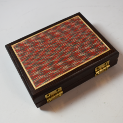 Mel Babcock Magnetic Card Box: Stunning colorful wood inlay