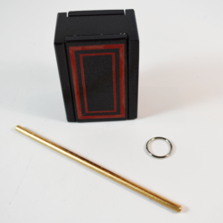 Mel Babcock Ring and Box: black painted version