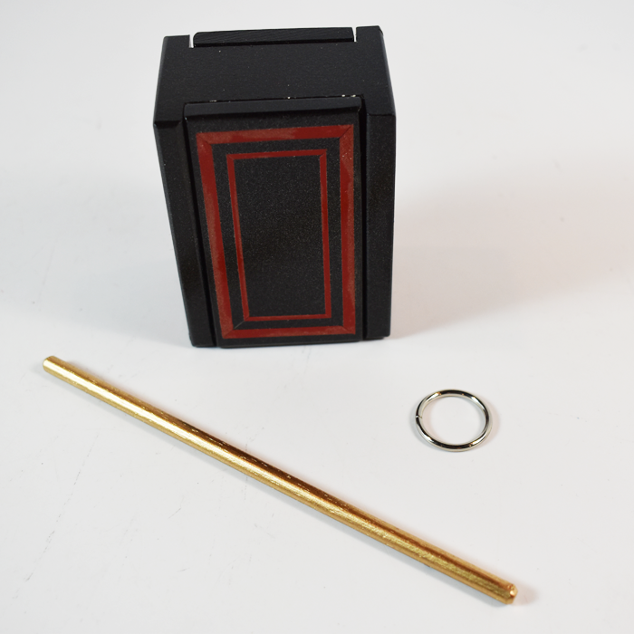 Mel Babcock Ring and Box: black painted version