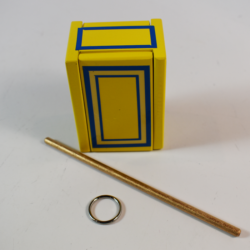 Mel Babcock Ring and Box: yellow painted version