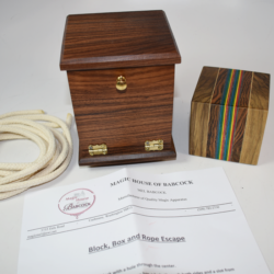 Babcock Block and Rope Escape: uncommon with exceptional wood inlay signed by Mel!