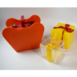 Vintage Nest of Boxes in Plexiglass: scarce