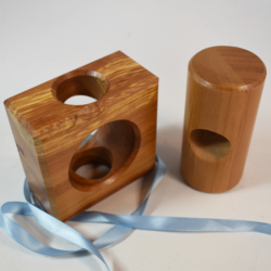 Block and Frame Ribbon Release by Babcock: exotic wood with striking wood grain