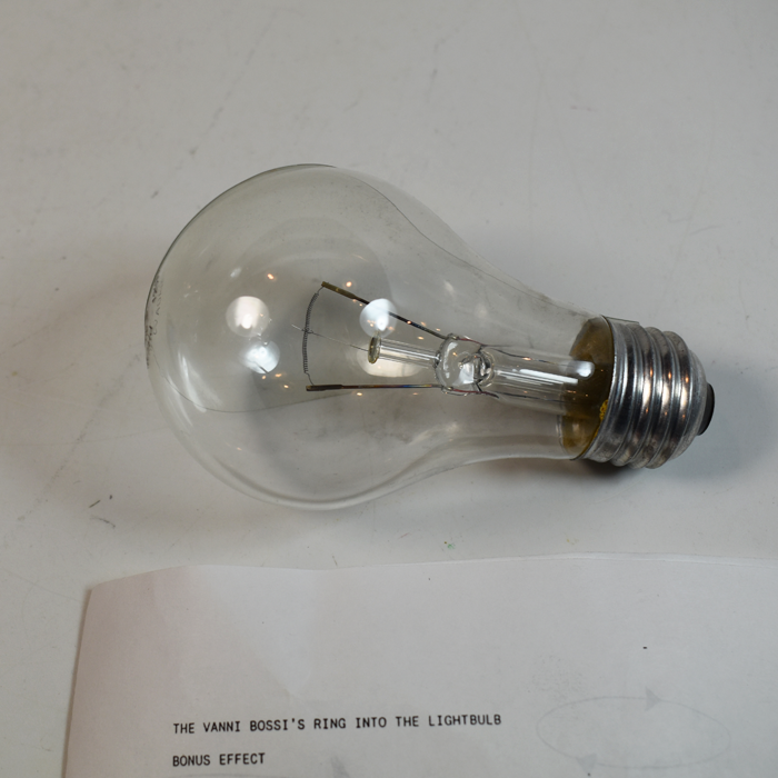 Vanni Bossi's Ring in Light Bulb