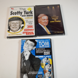 3 Sealed DVD's: 7 volumes of great magic from Scotty York, Tom Mullica and Lubor Fiedler